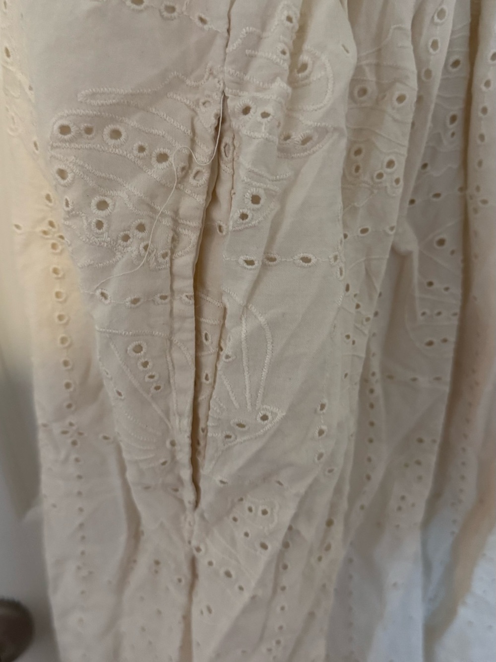 Universal Thread Cream Eyelet Maxi Dress - Picture 5 of 7